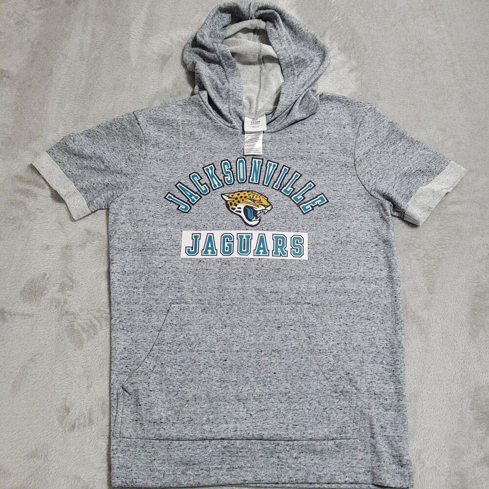 Jacksonville Jaguars Sweatshirt Boys XL Gray NFL Football Team Apparel Hoodie